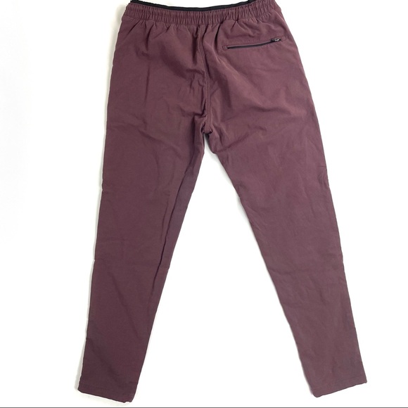 Zanerobe Joggers Sweatpants Burgundy Pants Size 36 - Picture 3 of 9